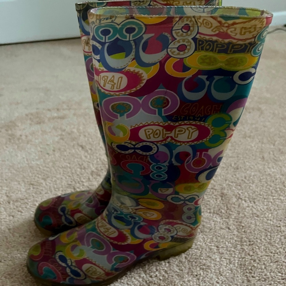 Coach rain boots